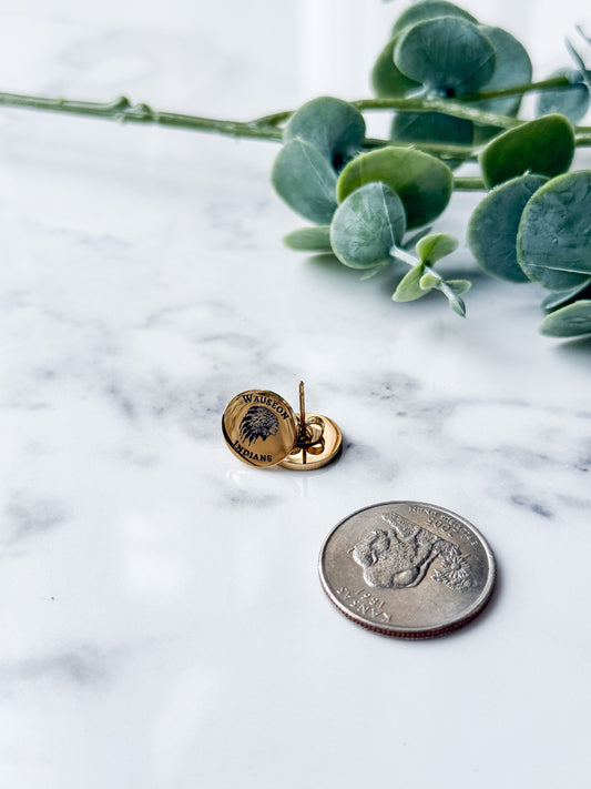 Wauseon Indians Stud Earrings