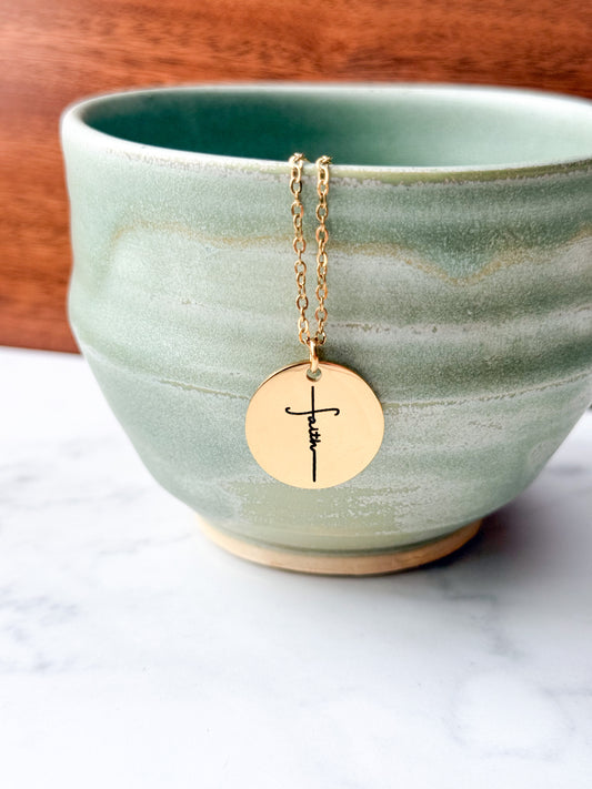 Faith Cross Pendant Necklace