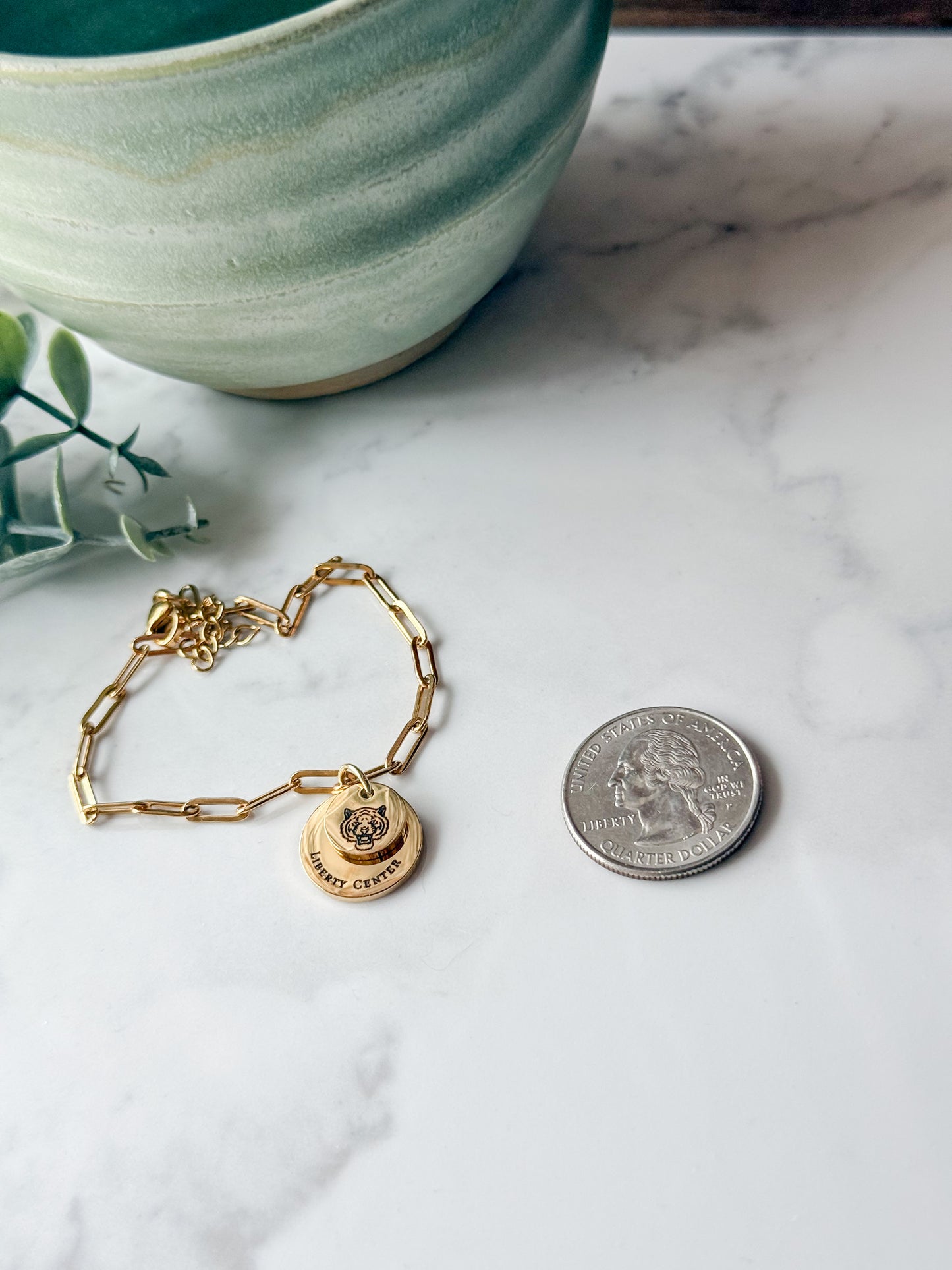 Liberty Center Tiger Duo Charm Bracelet