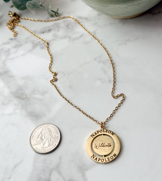 Napoleon Wildcats Rotating Necklace