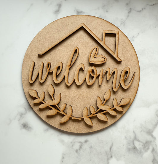Welcome Home Circle Insert