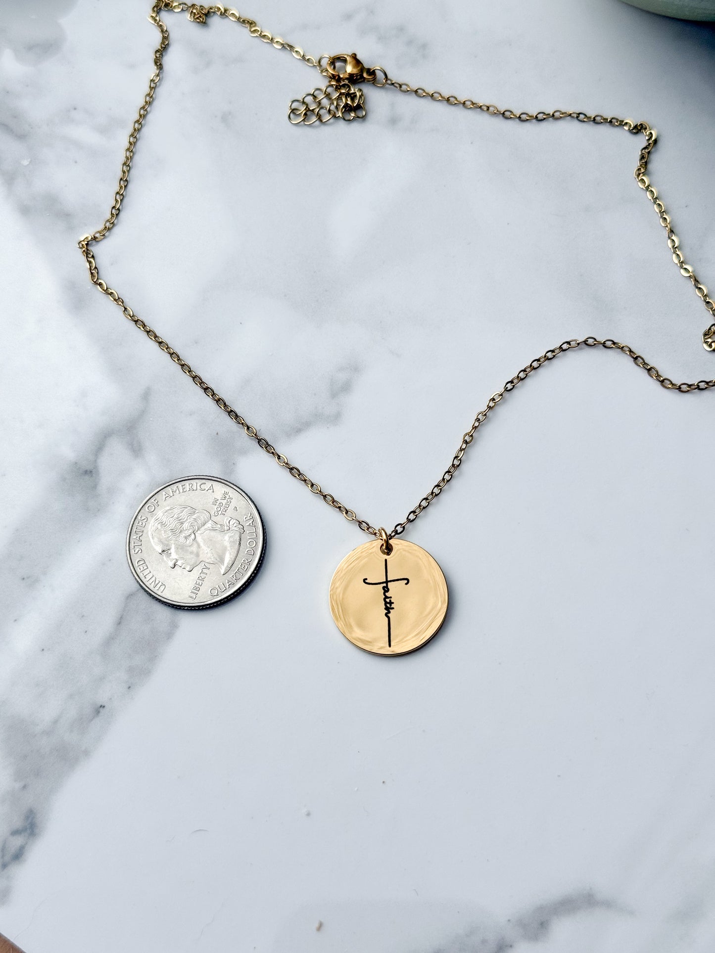 Faith Cross Pendant Necklace