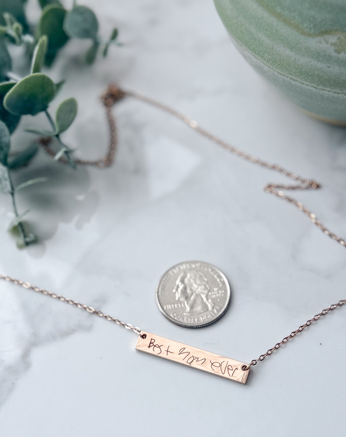 Custom Horizontal Bar Necklace