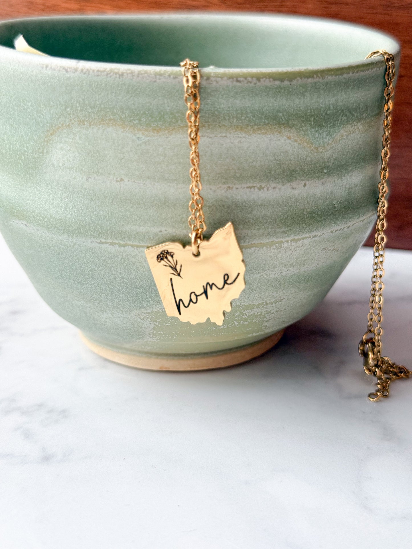 Ohio Home Necklace