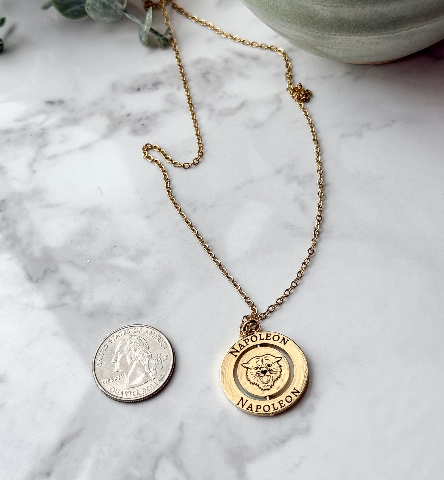 Napoleon Wildcats Rotating Necklace