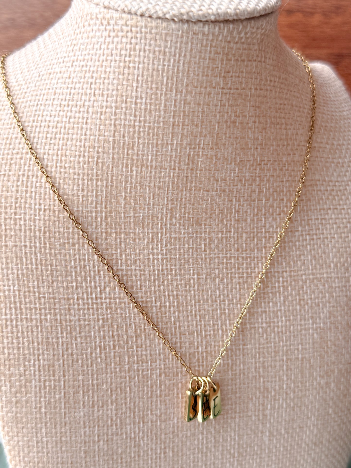 Initial Tag Necklace
