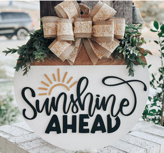 Sunshine Ahead Door Sign Project