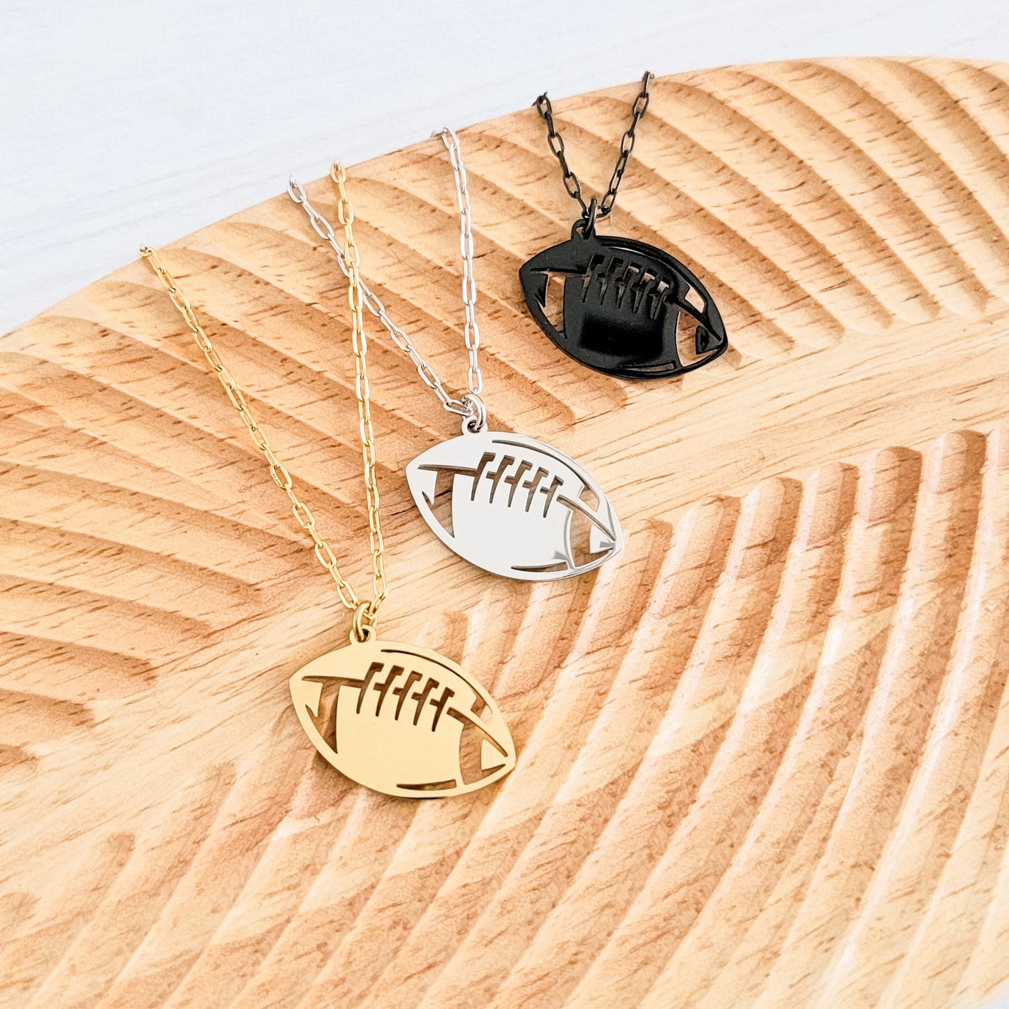 Football Mom or Custom Engraving Necklace
