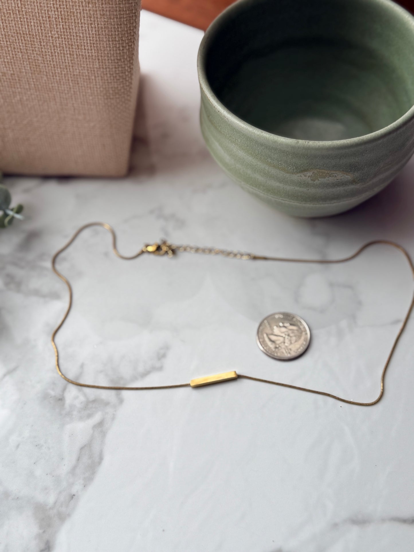 Horizontal Sliding Bar Necklace